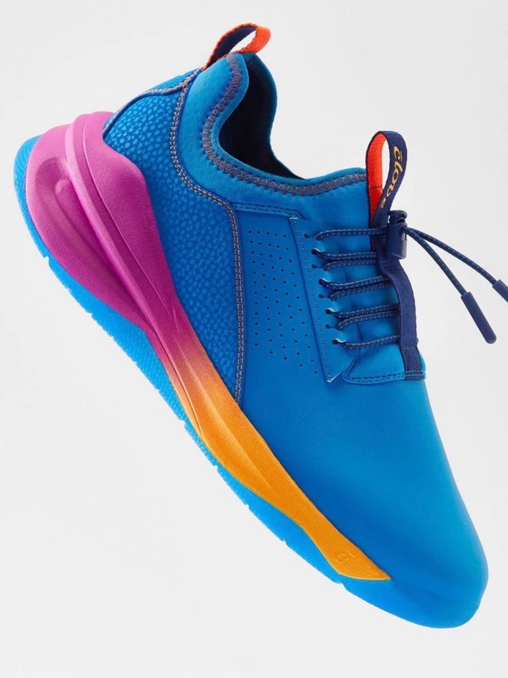 Women's Blue Gradient Accent Athletic Sneakers